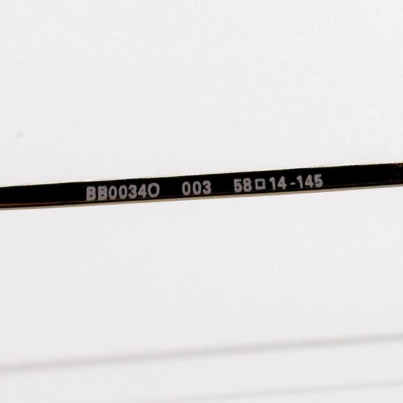 NEW BALENCIAGA EYEGLASSES BB0034O 003 CAT EYE GOLD WOMEN EYEWEAR BALENCIAGA - Picture 7 of 8